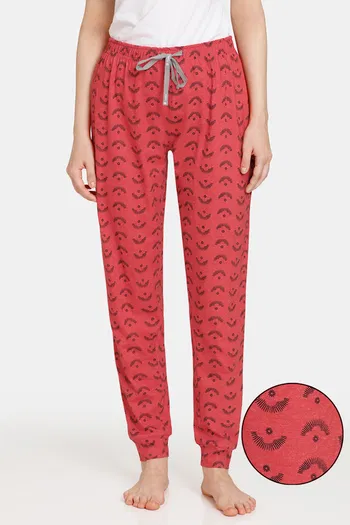 Buy Rosaline Rural Charm Knit Cotton Pyjama - Flame Scarlet